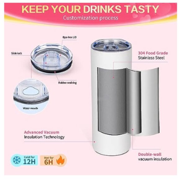 TEACHER Professor Tumbler cup NWT 20 oz Stainless steel cup - Picture 6 of 7